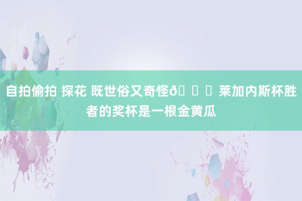 自拍偷拍 探花 既世俗又奇怪🙈莱加内斯杯胜者的奖杯是一根金黄瓜