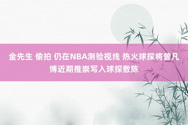 金先生 偷拍 仍在NBA测验视线 热火球探将曾凡博近期推崇写